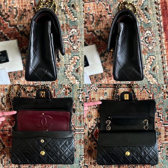 Chanel Classic Vintage Medium Black Double Flap Bag - Picture 6 of 11